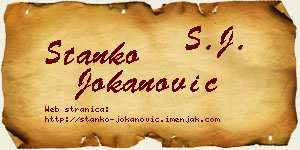 Stanko Jokanović vizit kartica